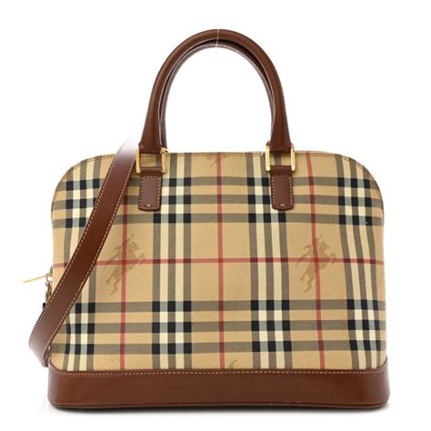 burberry horsebit top handle|Burberry's Haymarket Check Top Handle Bag .